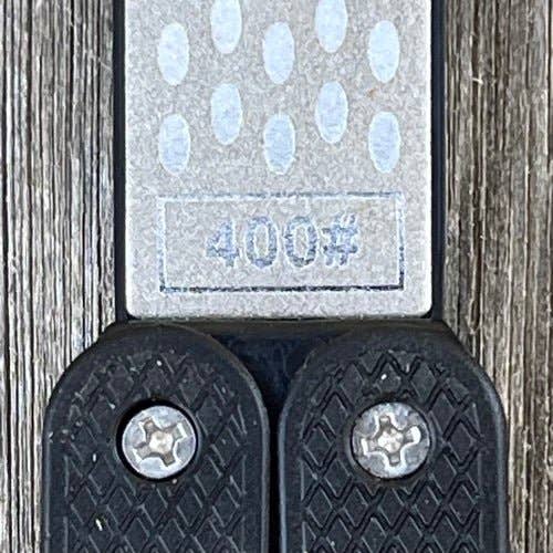 Celtic Farm LLC - Garden Tool Sharpener - Diamond + Carbon Steel Hone Reversible Paddle For Sharpening Pruners, Clippers Mower Blades and Scissors