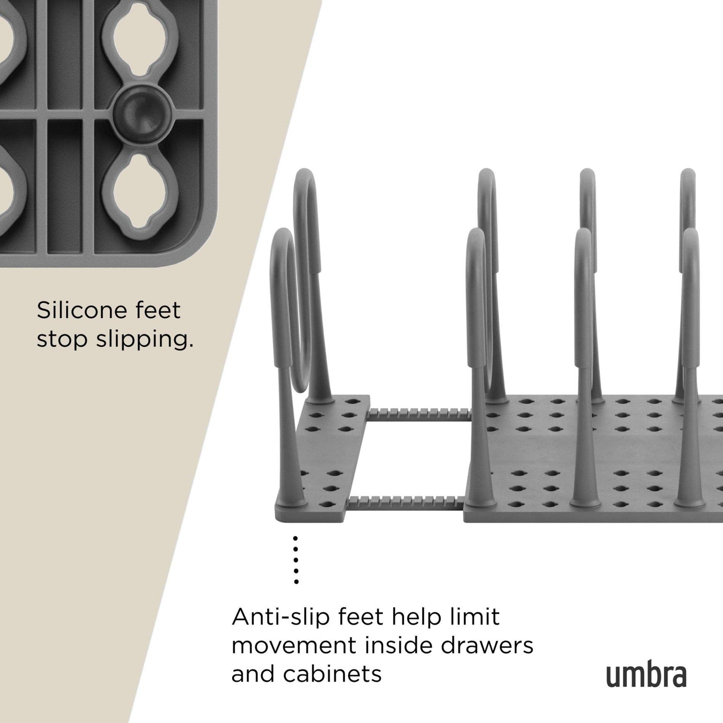 Umbra - Organizer Peggy Cookware Storage Rack for Kitchen