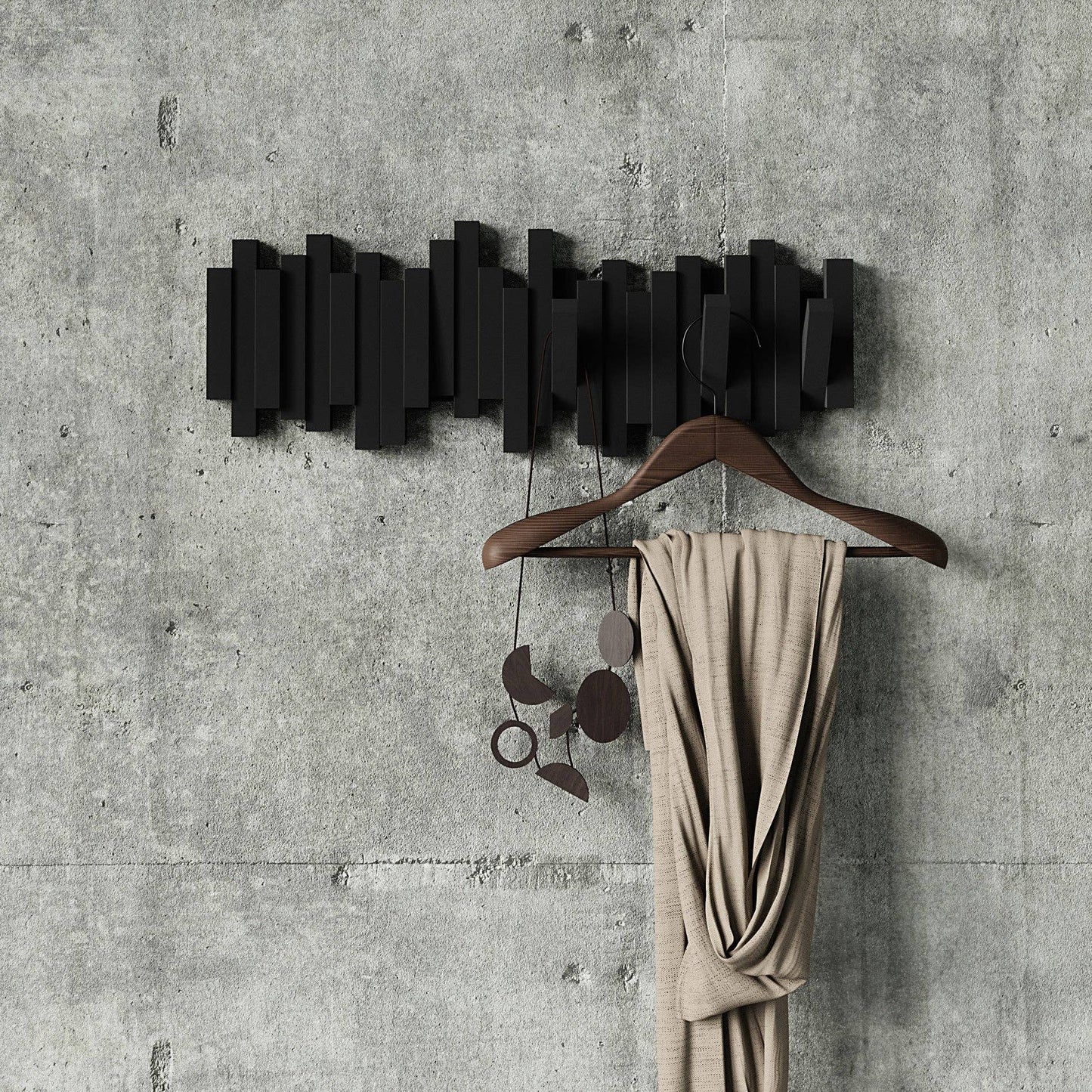 Umbra - Wall Hooks Sticks 5 Hook Coat Rack by Umbra