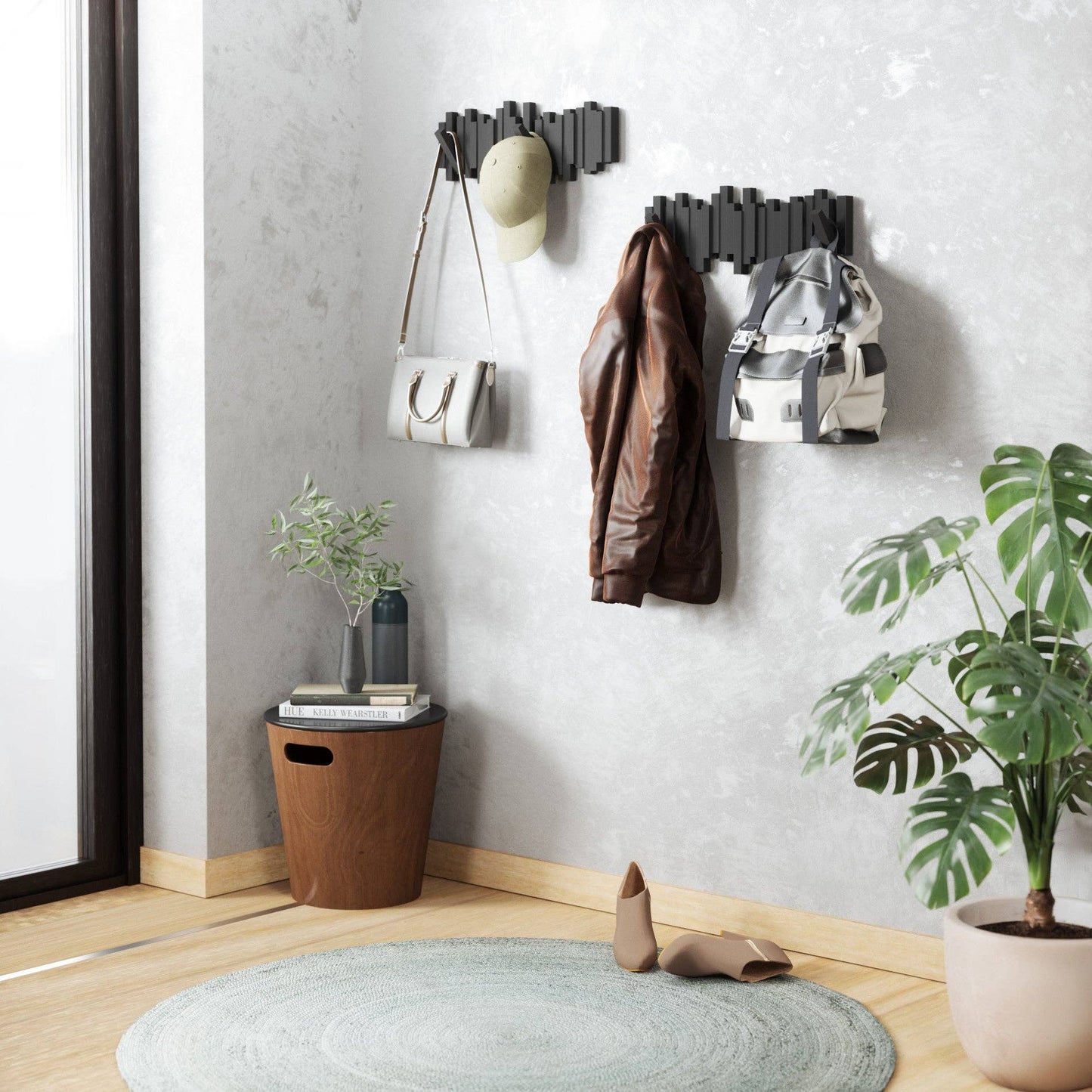 Umbra - Wall Hooks Sticks 5 Hook Coat Rack by Umbra