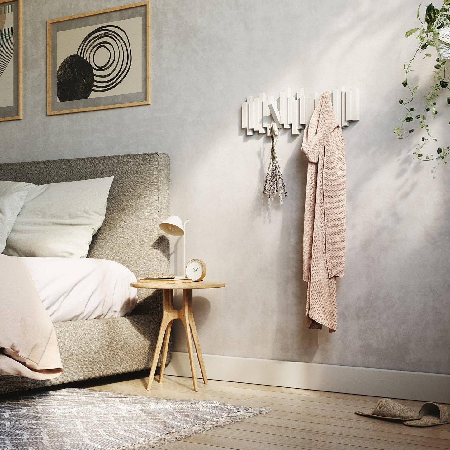 Umbra - Wall Hooks Sticks 5 Hook Coat Rack by Umbra