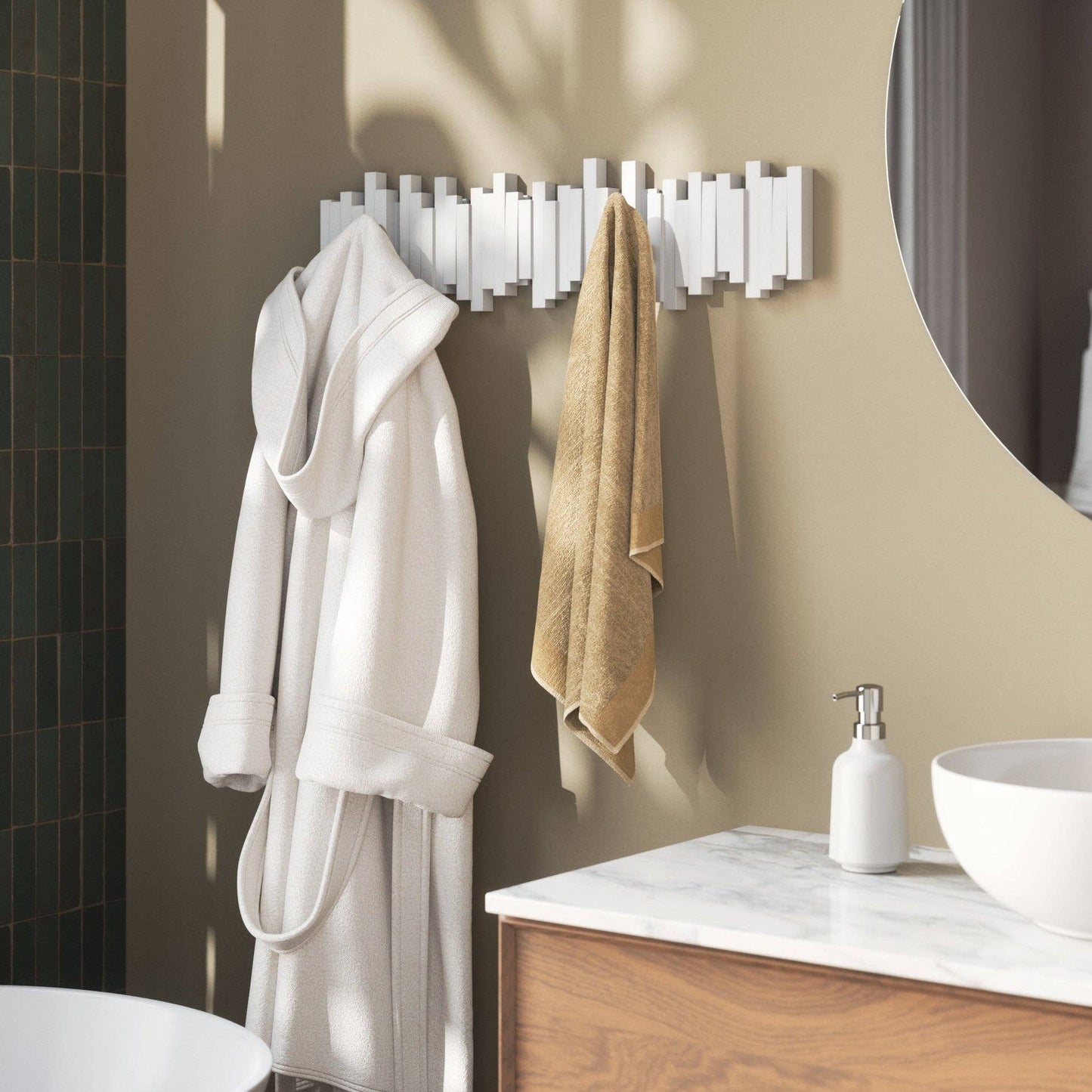 Umbra - Wall Hooks Sticks 8 Hook Coat Rack by Umbra