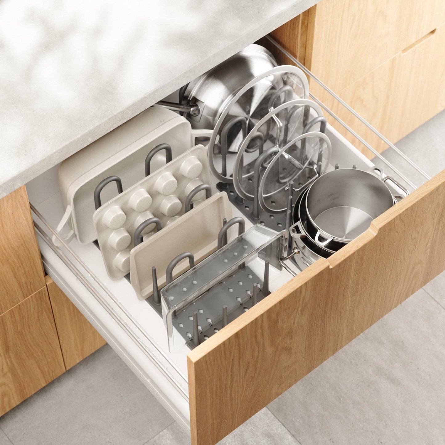 Umbra - Organizer Peggy Cookware Storage Rack for Kitchen