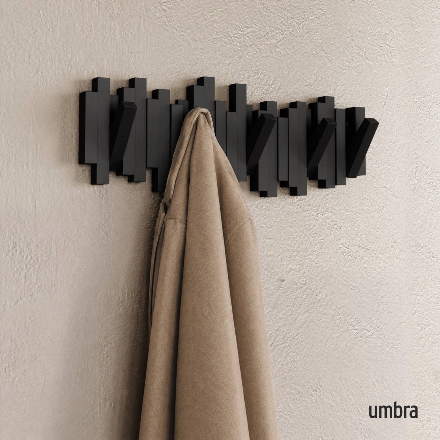 Umbra - Wall Hooks Sticks 5 Hook Coat Rack by Umbra