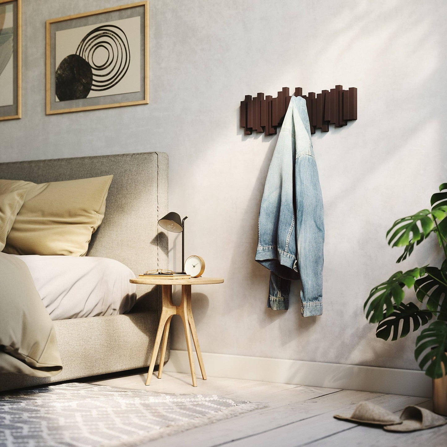 Umbra - Wall Hooks Sticks 5 Hook Coat Rack by Umbra