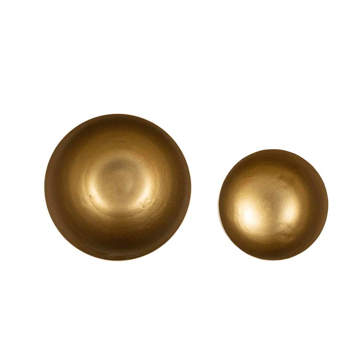 Foreside Home & Garden - Kacela Set of 2 Brass Boho Footed Garden Planter Pots Metal