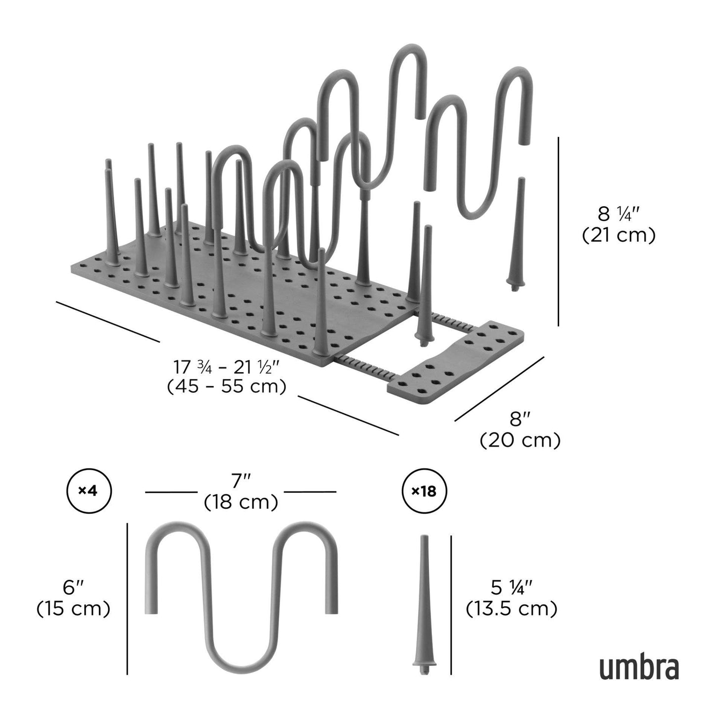 Umbra - Organizer Peggy Cookware Storage Rack for Kitchen